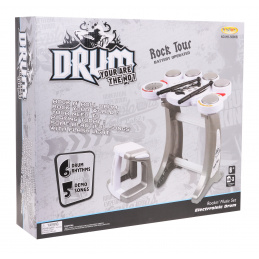 Electronic Drums for Kids 6+ Stool + 5 Pads + 2 Drumsticks + 5 DEMO Melodies