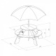 Axi Children's picnic table with umbrella ORION