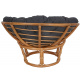 Aga Rattan armchair PAPASAN Dark Grey