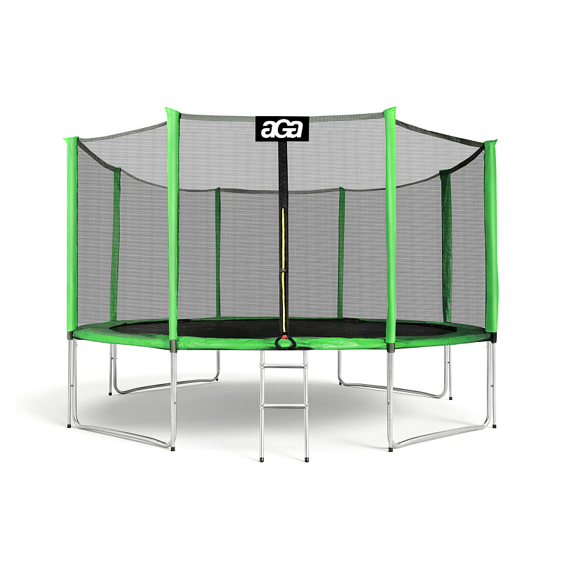 Aga SPORT PRO Trampoline 366 cm Light Green + Safety Net + Ladder
