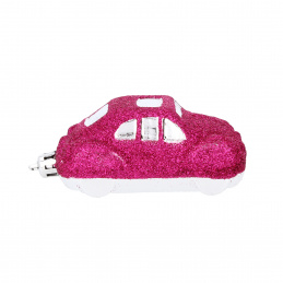 Aga 3x Christmas Ornament Car Pink