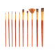 Aga Paintbrushes art set 10pcs red