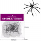 Artificial spider web with spiders white Malatec 19759