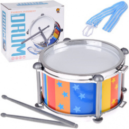 Colorful drum for drummer 2 sticks + strap diameter 18 cm IN0181 universal