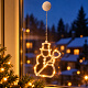 Aga Hanging Christmas LED Window Decoration Snowman