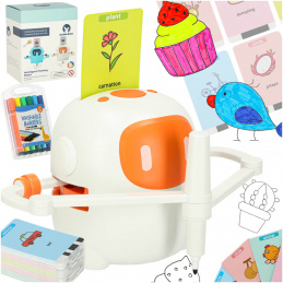Educational robot interactive learning drawing writing fish set markers orange