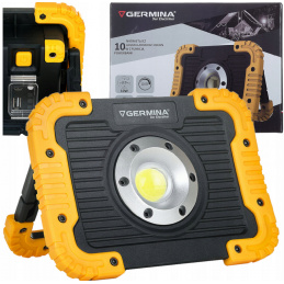 Portable rechargeable LED spotlight with power bank function 10W - IP44 - cool color