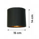 Hanging Ceiling Light LED Wooden Beam 2xE27 Chandelier Loft Lampshade Gold