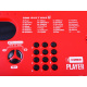 Organ with microphone 61 keys IN0132 Red