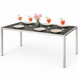 Aluminum garden table - rectangular