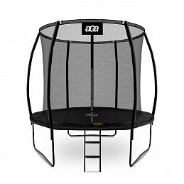 Aga SPORT EXCLUSIVE Trampoline 250 cm Black + protective net + ladder