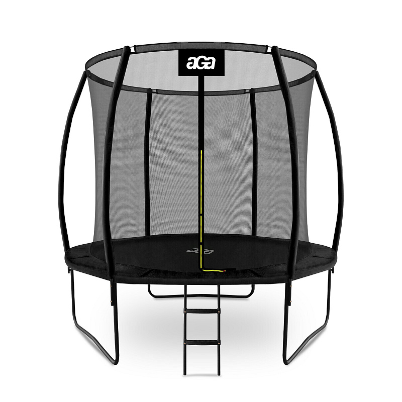 Aga SPORT EXCLUSIVE Trampoline 250 cm Black + protective net + ladder