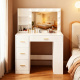 Aga Dressing Table with Mirror and Lighting Matte White