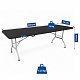 Aga Garden Folding Table 240x74x74 cm Black