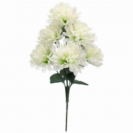 Bouquet of artificial flowers white chrysanthemums - 36 cm