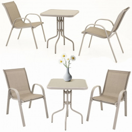 Garden furniture set - 2x chairs and table