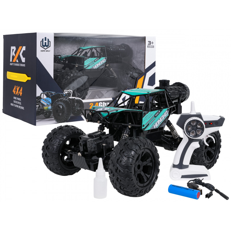 R/C Crawler ROCK Black 1:14 with Smoke Function