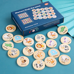 Wooden Memory Game Animals
