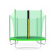 Aga SPORT FIT Trampoline 250 cm Light Green + inner protective net