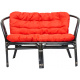 Aga Rattan set BAHAMA Black Red