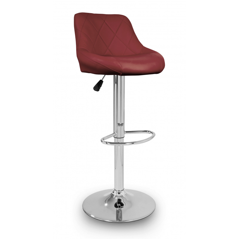 Aga Bar Chair Dark Red