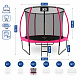 Aga SPORT EXCLUSIVE Trampoline 305 cm Pink + protective net + ladder