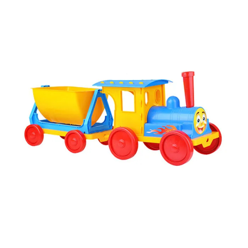 Doloni Plastic train with carriage Blue