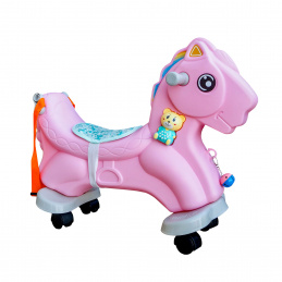 Aga4Kids Plastic Rocking Horse 2-in-1 DS3802 Pink
