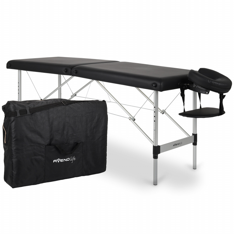 Habys Aluminum Massage Table Black