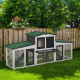 Aga Wooden Rabbit Hutch with Run 204x45x80 cm
