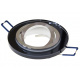 Round ceiling luminaire - glass - black - tiltable