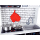 Wooden kitchen with light and sound effect ZA3717
