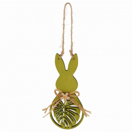 Wooden bunny hanging decoration