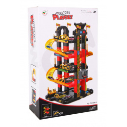 5-level children's parking garage 3+ Movable elevator + 10 cars + lights