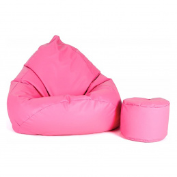 Aga Sofa bag XXXL + footrest Pink