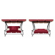 Aga Garden Swing 2in1 GRANDLUX Dark Red