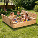 Aga Children's Wooden Sandbox 120x120 cm