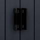 Aga Garden Shed 238x132x180 cm Dark Gray