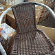 Aga RATAN Garden Chair Black/Brown 6DAZ557 - SECOND QUALITY