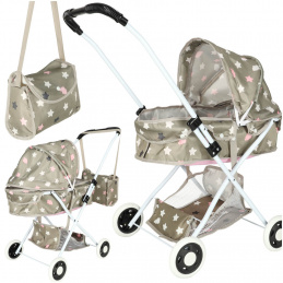 Deep doll stroller + star bag