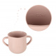 Aga Dining Silicone Tableware Set for Children / Baby 9-piece Pink Crab