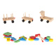 Aga Folding Wooden Train + Wagons