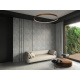 PMMA diffuser for LED profile A, B, C, D, Y, Z - 1m - black