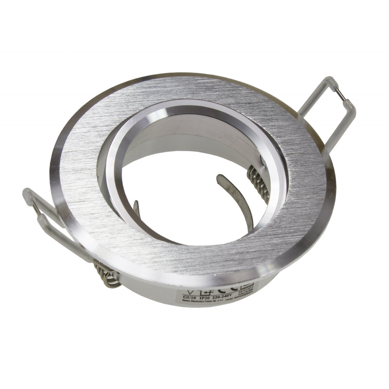Round ceiling spotlight ALU silver EXCLUSIVE
