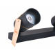 Ceiling spotlight LED VIKI-L 2x GU10 black