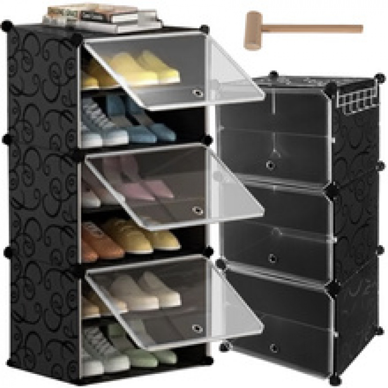 Variable shoe rack system 6 shelves ISO 12264