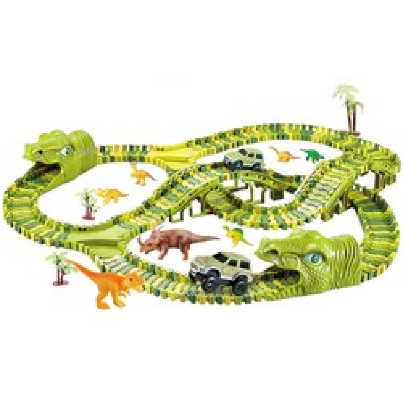 Dinosaur car track 240 pieces Kruzzel 17248
