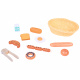 Basket with Wooden Play Food 11pcs ZA5383 Universal