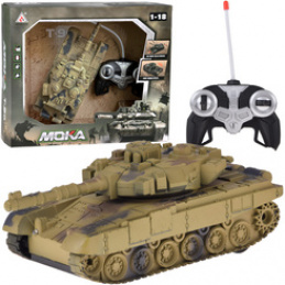RC tank with remote control Rotating turret Lights Realistic sounds RC0728 universal