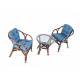 Aga Rattan set SITA Choco Blue